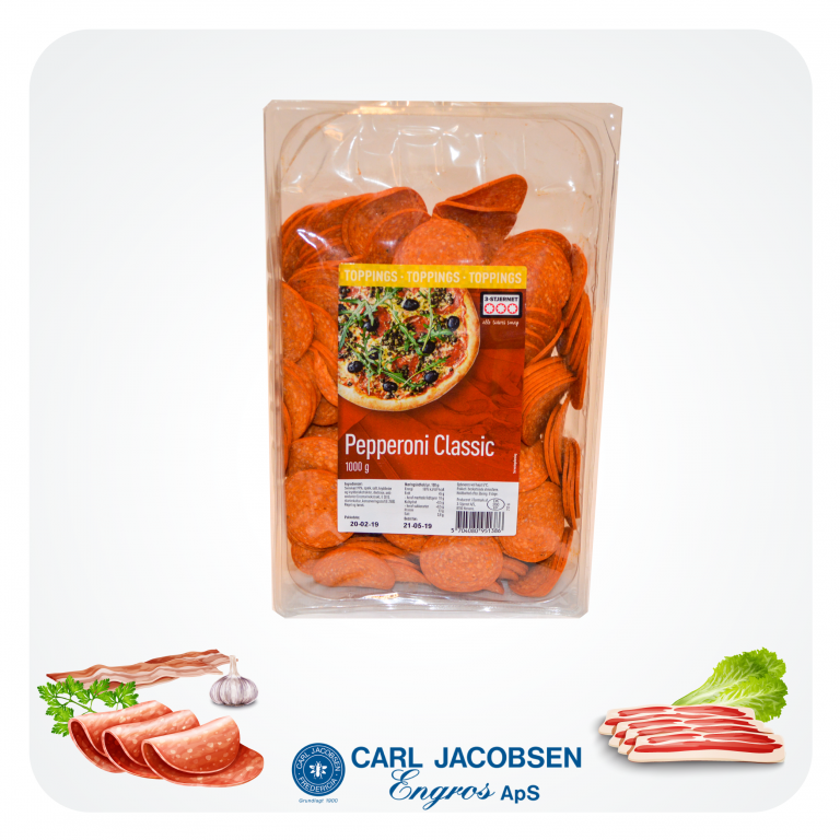 Halal Pepperoni 1 kg Carl Jacobsen Engros ApS